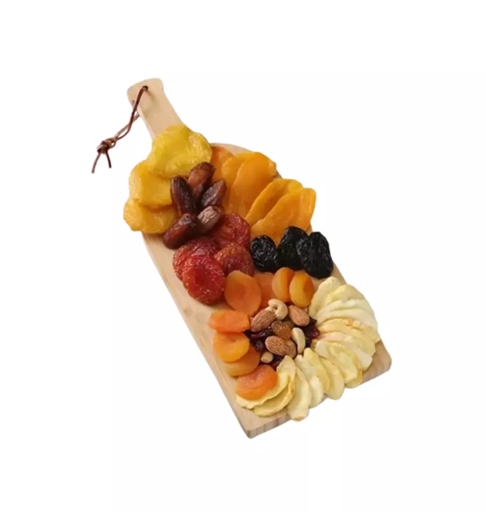 Elegant Bamboo Cutting Board & Snack Gift
