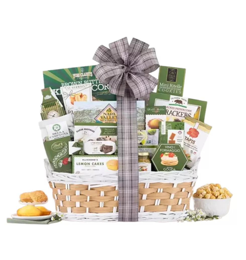 Indulgent Treats and Savory Delights Basket