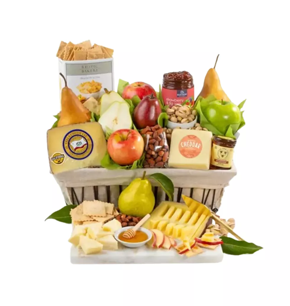 Fresh Fruit and Nut Gourmet Basket