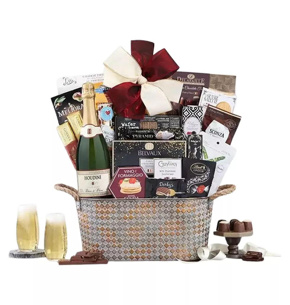 Elegant Champagne & Treats Set