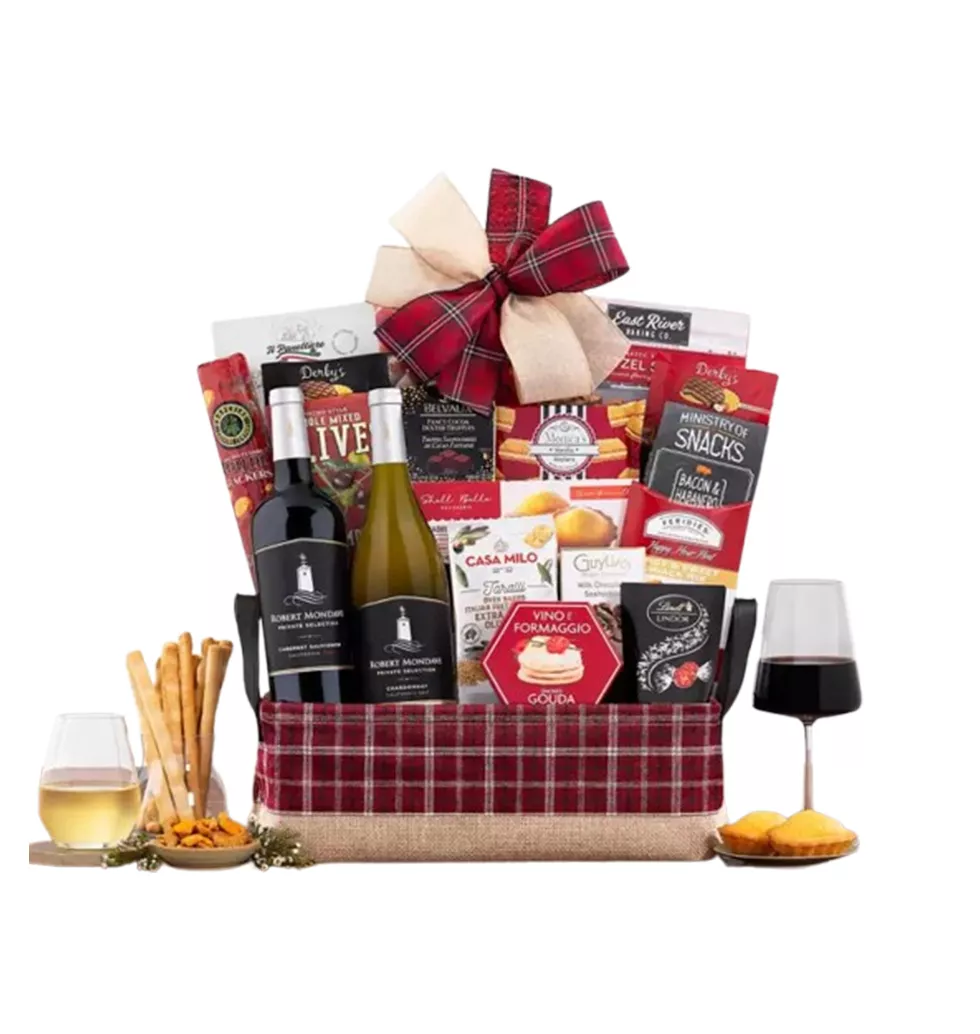 Cabernet & Chardonnay Gourmet Gift Set