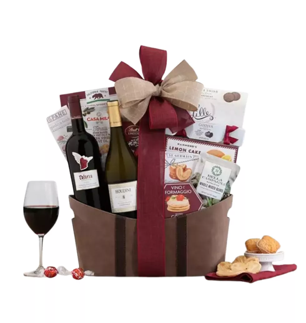 Soft Cheese Crackers and Wine Bliss