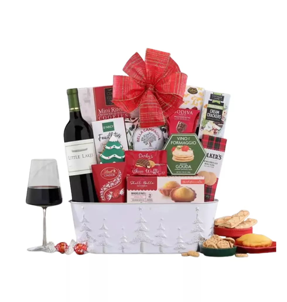 Decadent Truffles and Wine Gift