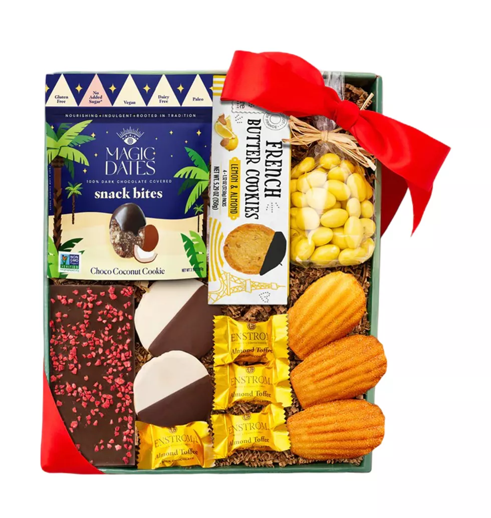 Raspberry Chocolate and French Cookies Gift Box